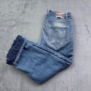 Smith's Workwear Mens Fleece Lined Straight Leg Jeans Blue 34x30 SD5PP7079